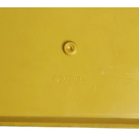 Lerner Plastic Basket Weave Plastic Hinged Sewing Storage Box Greenish Yellow - Picture 9 of 9